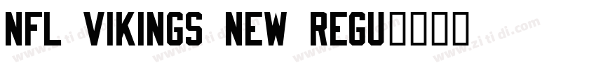 NFL Vikings New Regu字体转换
